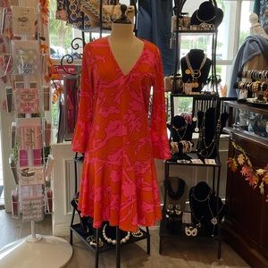 Julie Brown Punk and Orange Dress